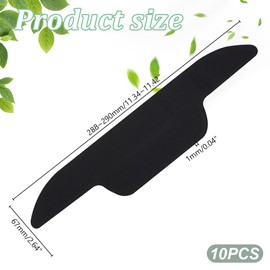 AHANDMAKER 30 Pcs Hat Sweat Liner, Black Neck Collar Sweat Pads, Hat Absorbent Sweat Pads Hat Sweatband, Plastic Hat Sweat Protector Soft Collar Liners Pads for Women Men Shirts Baseball Caps