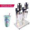 DYRABREST Household Milkshake Maker,Soft Ice Cream Maker Stainless Steel Blender-Double