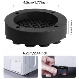 4 Pieces Washing Machine Foot Pads, Washing Machine Foot Pads, Washing Machine Foot Pads, Washing Machine Rubber Foot Pads, for Dryer, Washing Machine, Dishwasher