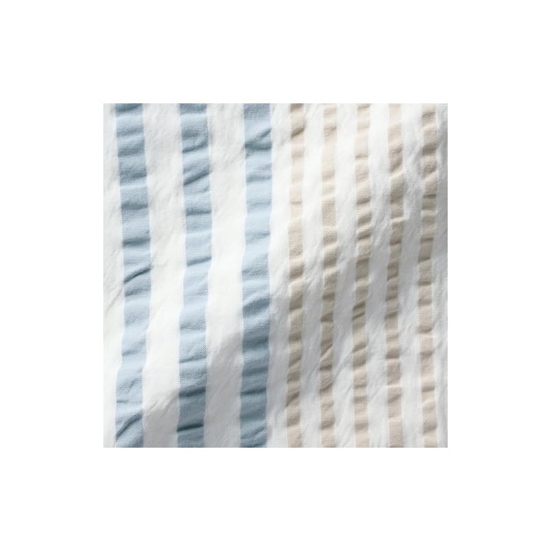 無印良品 綿 サッカー織 掛ふとんカバー・シングル 150×210cm用・ブルーストライプ 76400318