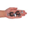 SKIR'CO (2 pcs) Double Pipe Brackets with Rubber Linings for