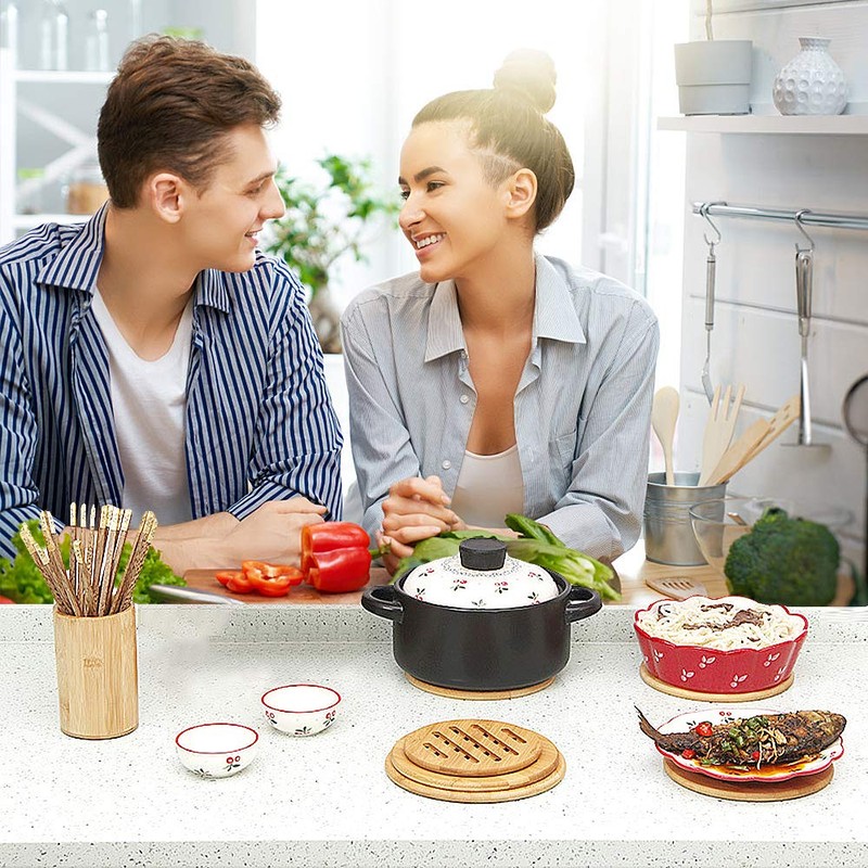 XGzhsa Pot Trivet, Heat Resistant Mat Kitchen, 2 Pieces, Various
