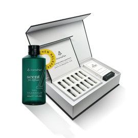 Aromaplan Hotel Scents Dubai 5 Fl Oz (148ml) & Sample Set with Top 12 Fragrances -Home Luxury Aroma & Hotel Fragrance Diffuser Oil for Aromatherapy, USA Made