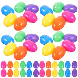 Gadpiparty 50pcs Fillable Easter Eggs Empty Ornaments for Party Favors Boxes and Crafts and Festive Decorations