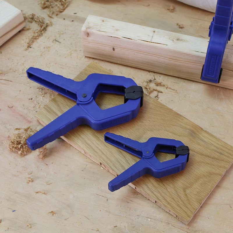 Faithfull FAISPCL3 Spring Clamp Set of 4 75mm (3in) Capacity
