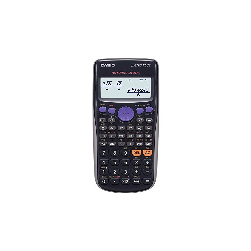 Casio Fx-82es Fx82es Plus Bk Display Scientific Calculations Calculator with