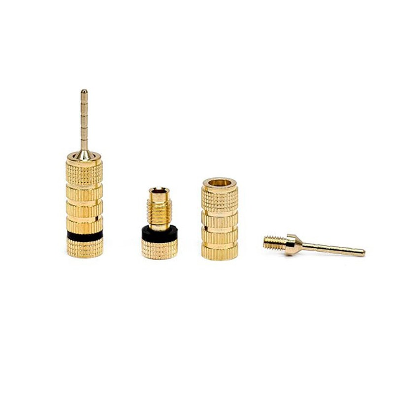 Monoprice 9438 Gold Plated Speaker Pin Plugs - 5 Pairs