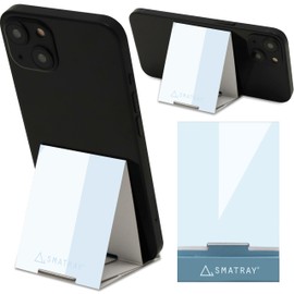 SMATRAY Folding Smartphone Stand, Blue, Made of Eco-friendly Paper, Value Pack of 9, Compatible with Both Vertical and Horizontal Positions, Folding to Business Card Size! Perfect for watching videos