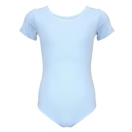 Aquarti Girls' Short-Sleeved Ballet Suit, Plain - 134