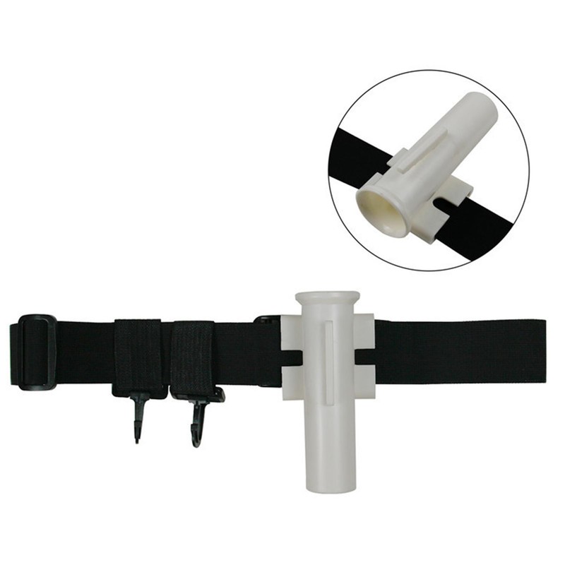 Fishing Rod Belt with Movable Ring Adjustable Fishing Fighting Belt