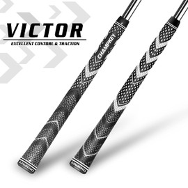 CHAMPKEY Golf Grips 13 Pack | Come with Solvent,15 Tapes,Vise Clamp and Hook Blade | All Weather Control and High Feedback Golf Club Grips