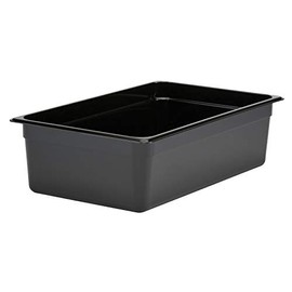 Cambro 16CW110 Camwear Black Full Size 6" D Food Pan
