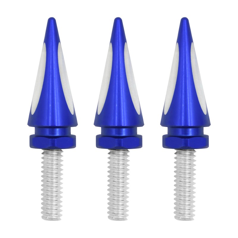 HDBUBALUS Blue Spike Wind Screen Windshield Bolts For Harley 96-2013