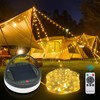 GHORA Solar Camping String Lights, 2 in 1 Solar Rechargeable