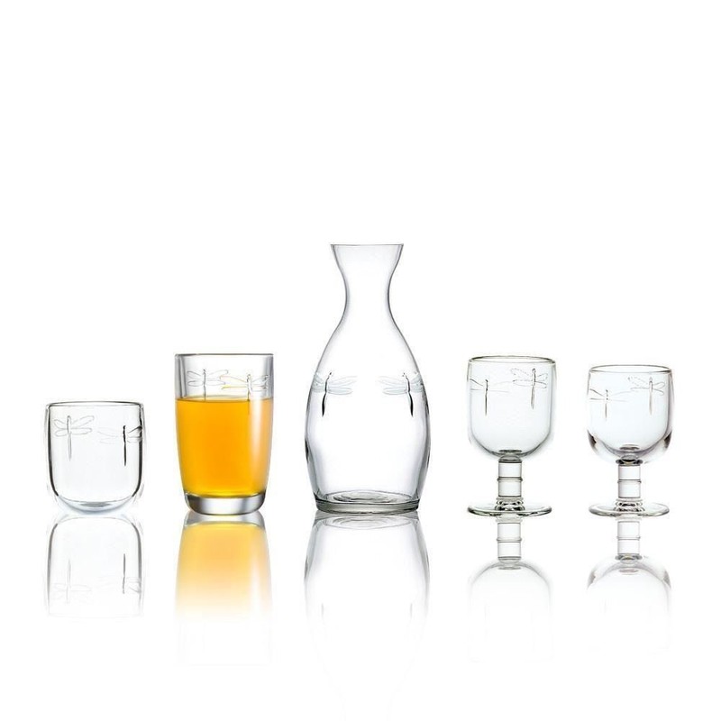 La Rochere Libellules Dragonfly Glass Tumbler 40cl, Set of 2