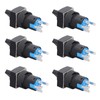 25Pcs Rotary Switch Knob 2 Position Self Locking Square Selector