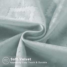 Ystyle Set of 2 Velvet Cushion Covers, 45 x 45 cm, Decorative Sofa Cushion Covers, Decorative Cushion Covers, Sofa Cushion Covers for Sofa, Living Room, Bedroom, Grey Green