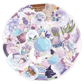 Yoga Girl Stickers for Laptop (40 Pieces), Gift for Children, Teenagers, Adults, Boys, Yoga Girls Stickers, Waterproof Vinyl Stickers for Scrapbooking, Skateboard, Car, Luggage