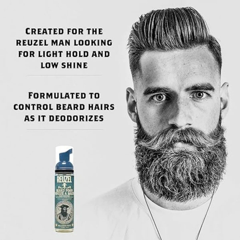 Reuzel Beard Foam Acondicionador Woodspice Barba Hombre 70ml