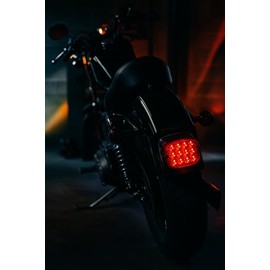 Eagle Lights Rear Layback LED Taillamp with Built in Turn Signals for HD Motorcycles
