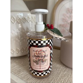 Maison De Base Hand Soap Peppermint Black White Check MacKenzie Childs Style NEW