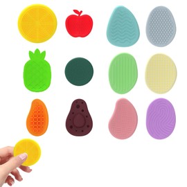 Fidget Sensory Toys for Kids Adults Easter Basket Stuffers Silicone Worry Stone for Autism ADHD Teens Silent Calm Down Toy Quiet Fidgets Stress Items Anxiety Relief Gift for Classroom Prizes(12pcs)