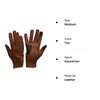 eGlove EQUEST GRIP PRO Leather Touchscreen Horse Riding Gloves (Tan,