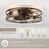 Flush Mount Caged Ceiling Fan: 20" Caged Ceiling Fan with