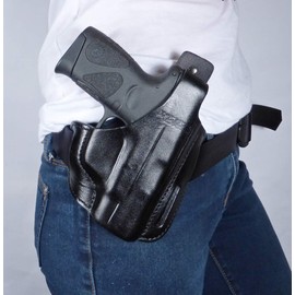 Tactical Scorpion Gear 3 Slot Leather Thumb Break Holster: fits Glock 48