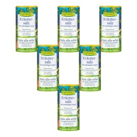 Rapunzel Organic Herb Salt Iodined with 15% Herbs and Vegetables (6 x 125 g)
