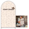 Iydamc Western Cowboy Arched Backdrop Cover 7.2FT My First Rodeo