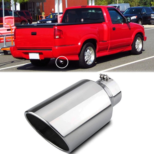 KEEPDSGN 5" Inlet 8" Outlet 15" Exhaust Tip Stainless For