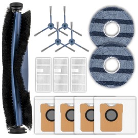 (14 Pack) C20 Omni Replacement Parts Compatible with Eufy C20 Omni Robot Vacuum Cleaner, 1 Roller Brush, 4 Side Brushes, 3 HEPA Filters, 4 Dust bags, 2 Mop Pads, Accessories Kit