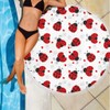 FreedomLook Ladybug Love Comfortable Rounded Beach Pool Picnic Towel Blanket