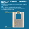 Zarker J45S keyed Alike Padlocks, Heavy Duty Stainless Steel Shackle