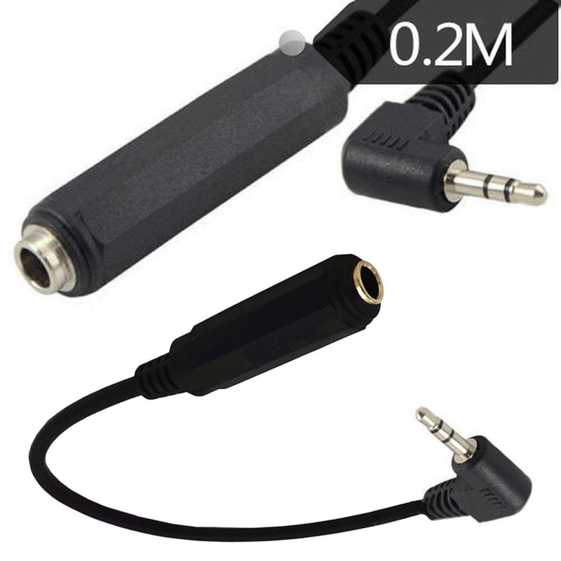 AKNPMHT 6.35MM Mono Standard Plug Female to 3.5mm Stereo Mini