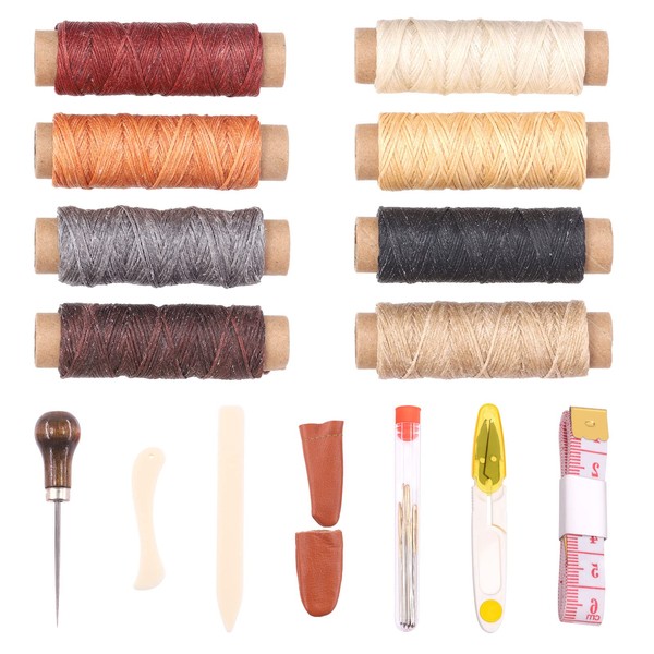Tanstic 27Pcs Bookbinding Kits, Hand Bookbinding Tools with Bone Folder