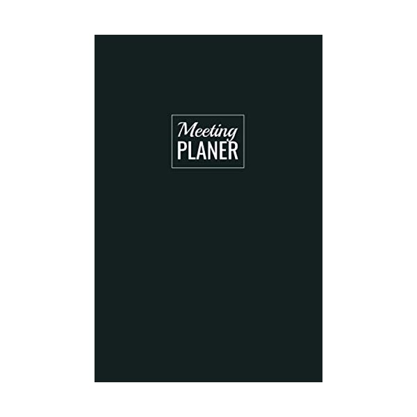 Meeting Planer: Mit Agenda, Zeit, Teilnehmer, To Do Liste, Kontakte