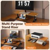 nediea Ergonomic Wooden Monitor Stand Riser with Height Adjustable Button