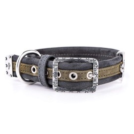 My Family faux leather Collar Made in Italy Ascot Collection