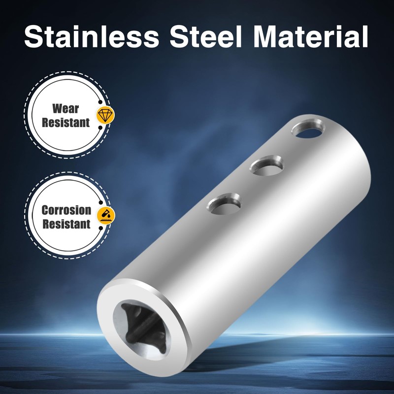 EVRBUL Upgraded Stainless Steel Trailer Jack Electric Drill Adapter with