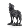 Wisifayardin Estatua y figura de lobo aullador negro para decoración