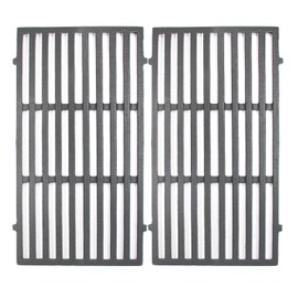 Hongso 18 7/8 inch Cast Iron Cooking Grates Replacement for Weber Genesis II 210 and Genesis II LX 240 Series Gas Grills 2017 and Newer, Replacement Parts for Weber 66094 66801