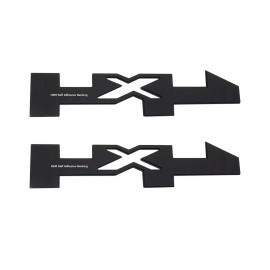 G.M 2pc 4x4 Fits GMC Canyon Sierra Fender Door Badge Emblem Nameplate Gloss Black