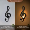 Candle Sconces Set of 2 Wall Musical Note Sconces Decor
