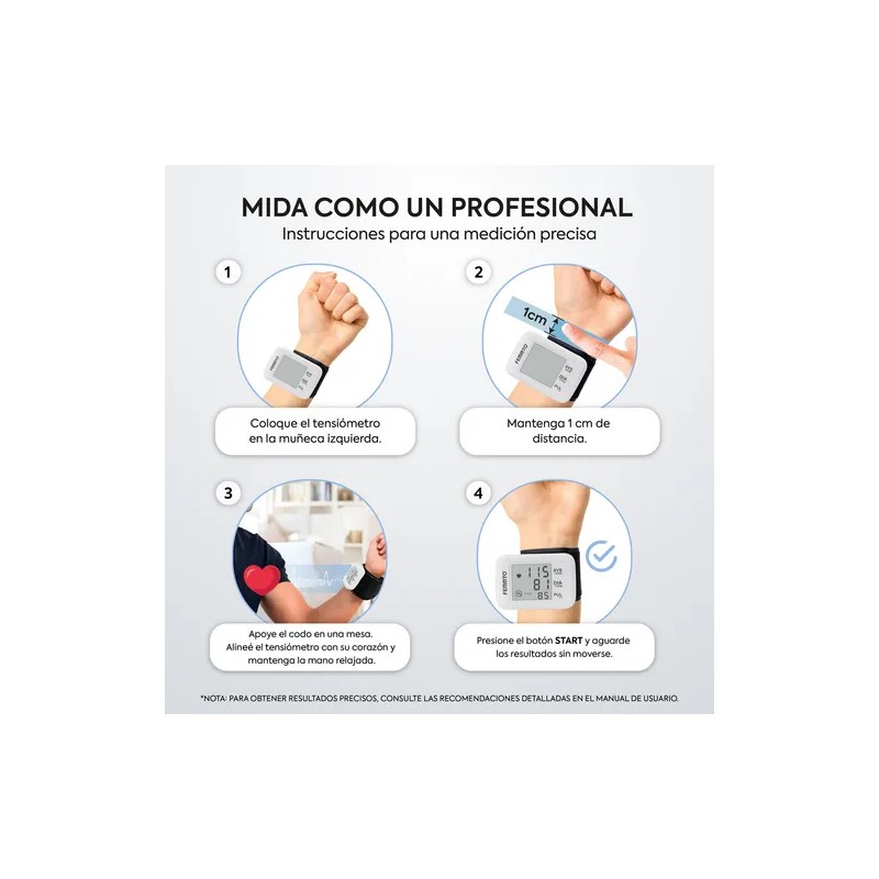 Tensiometro Digital Mueca Aparato Tomar Presion Arterial Medidor Automatico Femmto