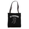 Ice Warriors Hockey Player Skating Sports Team Tote Bag