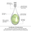 Jeweloporium 925 Sterling Silver Pendant for Women Green Natural Prehnite