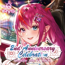 Hololive IRyS 2nd Anniversary Celebration - Foil Autographed Postcard w/Message