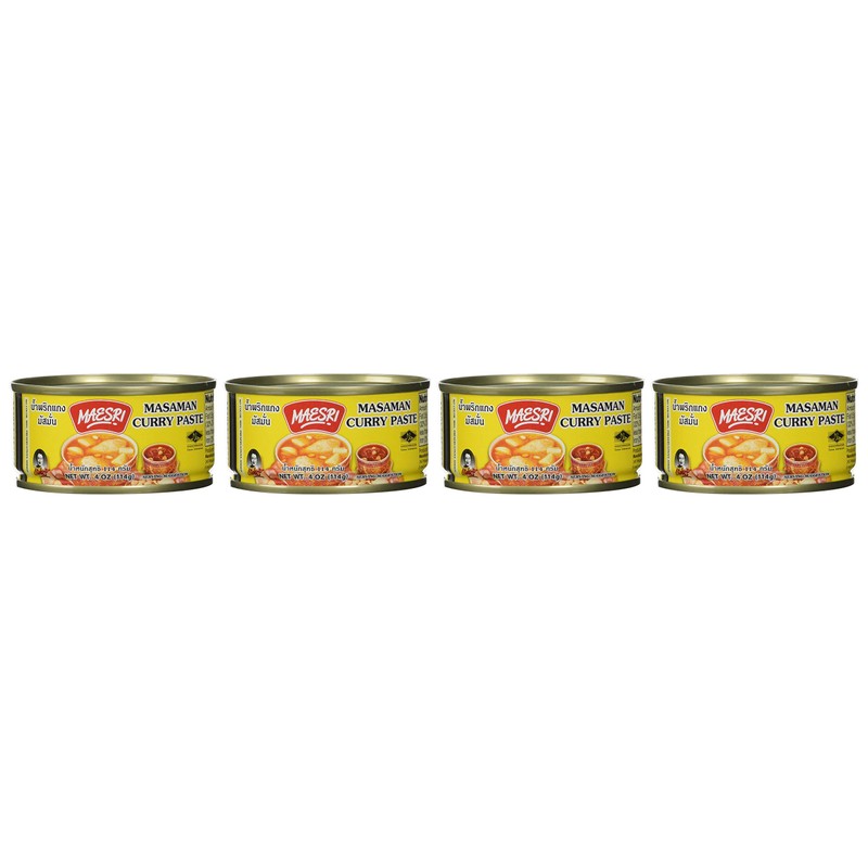 Maesri Thai Masaman Curry - 4 Oz (Pack of 4)